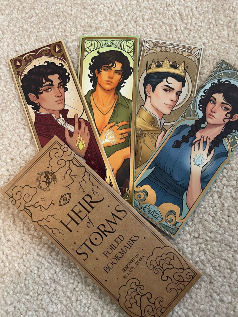 Heir of Storms Foiled Bookmarks | Fairyloot